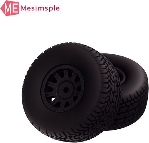 عجلات بلاستيكية مسبقة ومطاط الإطارات لـ Arrma Mojave Grom Mega 380 223S BLX Series Parts White in Saudi Arabia