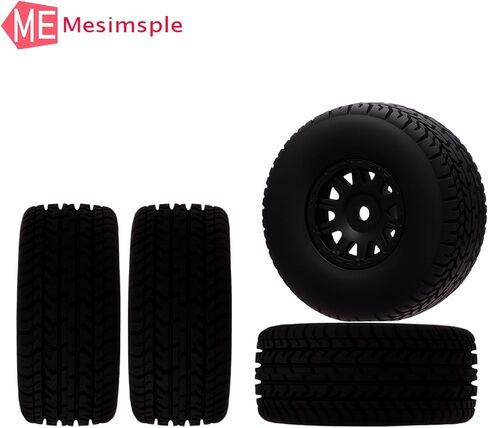 عجلات بلاستيكية مسبقة ومطاط الإطارات لـ Arrma Mojave Grom Mega 380 223S BLX Series Parts White in Saudi Arabia