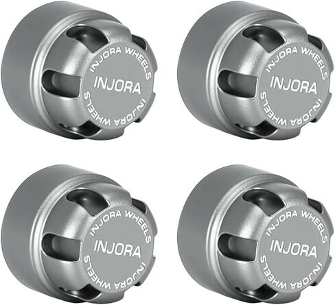 INJORA M2 Wheel Lock Nuts with Aluminum Cap for 1/24 RC Crawlers Upgrade(Red) in Saudi Arabia
