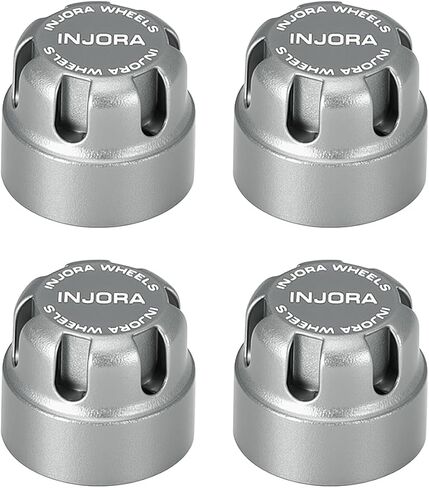 INJORA M2 Wheel Lock Nuts with Aluminum Cap for 1/24 RC Crawlers Upgrade(Red) in Saudi Arabia