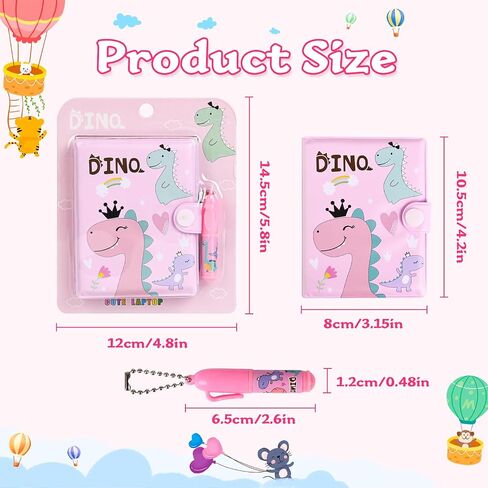 LIYIQ 24 PCS دفتر ملاحظات صغير مع PEN ، MINI Notebook in Pocket ، أجهزة الكمبيوتر المحمولة اللطيفة للبنات أطفال مناسبة لبرنامج دفتر السفر إلى المدرسة الهدايا in Saudi Arabia