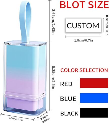 Dazzling Ink Stamps for Teachers, Students and Office Staff - Personalized Stamps for Classroom and Office use, self-Ink Stamps Customized with Text (Pink&Yellow) in Kuwait