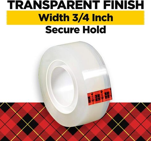 Scotch Transparent Tape with C60 Desktop Dispenser, Versatile, Cuts Cleanly, Engineered for Office and Home Use, 3/4 x 1000 Inches, Boxed, 12 Rolls, 1 Dispenser in Saudi Arabia