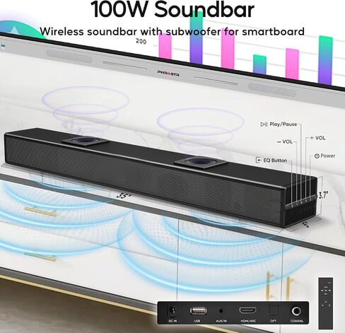 Smart Board, 55 Inch Interactive Whiteboard with 48MP AI-Tracking Camera, 100W Soundbar, Android 14 8+128GB 4K UHD Touchscreen Digital Whiteboard for Classroom Home Office (Wall Mount Included) in Kuwait