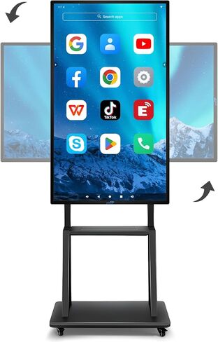 Smart Board ، 49 "لوحة بيضاء رقمية ، لوح ذكي تفاعلي إلكتروني لمكتب الفصل الدراسي ، عكس الشاشة من Android & iOS للتعليق على الهواء الطلق (لوحة فقط) in Kuwait