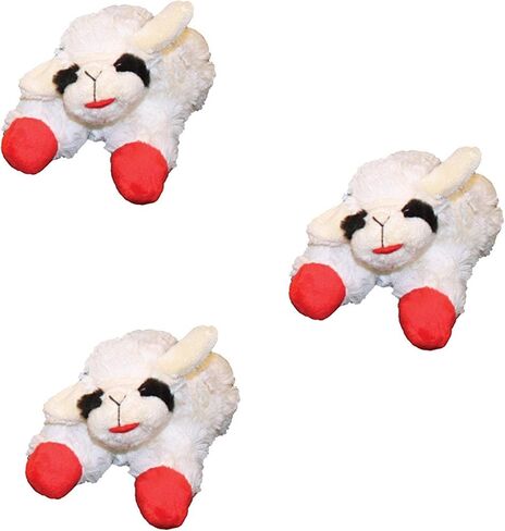 Multipet Mini Lamb Chop Toy 6", 3 Pack in Saudi Arabia