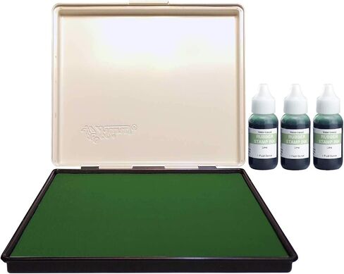 التسريب 8 "× 12" وسادة حبر ختم صناعية كبيرة إضافية ، انتقل إلى وسادة حبر الطوابع الكبيرة للألوان الزاهية ، حتى التغطية والمتانة ، وسادة طوابع الليمون in Kuwait