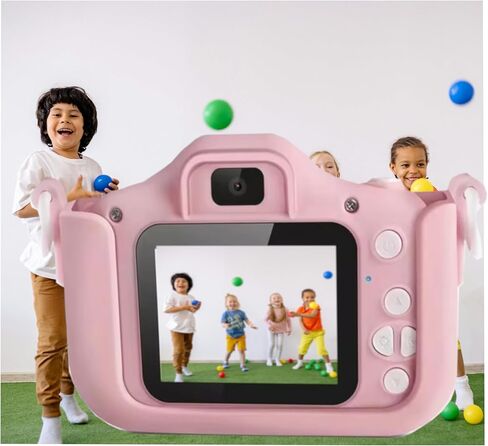 Kids' Digital Camera 48MP with HD Video Recording Games and MP3 Music, Fun Toy Camera for Children Under 13 Years Old, Birthday Christmas for Boys and Girls (Pink) in Saudi Arabia
