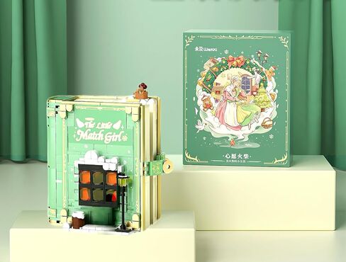 Illuminated Fairy Tale Book Building Blocks Toys Red Version with Storyline for Boys and Girls -Includes for Women & Teenagers Adults in Saudi Arabia