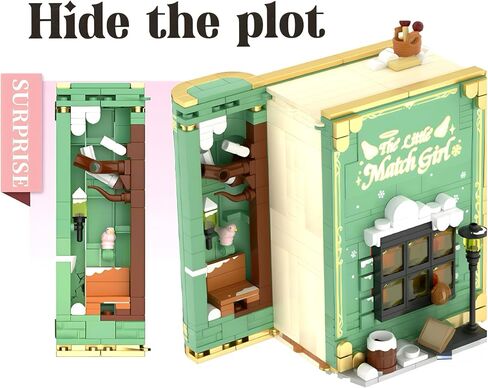 Illuminated Fairy Tale Book Building Blocks Toys Red Version with Storyline for Boys and Girls -Includes for Women & Teenagers Adults in Saudi Arabia