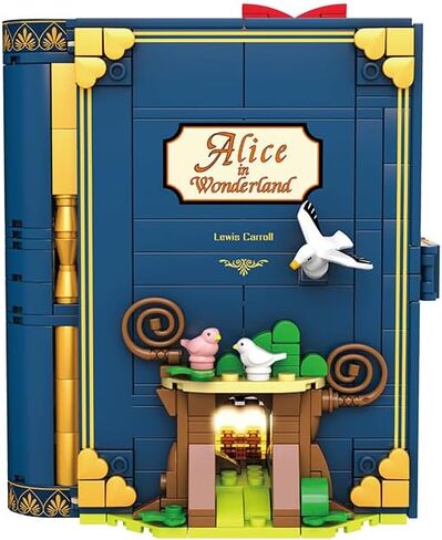 Illuminated Fairy Tale Book Building Blocks Toys Red Version with Storyline for Boys and Girls -Includes for Women & Teenagers Adults in Saudi Arabia