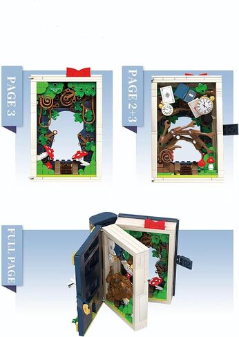 Illuminated Fairy Tale Book Building Blocks Toys Red Version with Storyline for Boys and Girls -Includes for Women & Teenagers Adults in Saudi Arabia