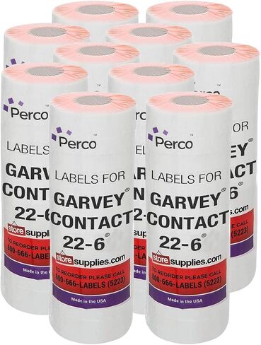 2212 فلو. تسميات التسعير الأحمر لـ Garvey 22-6/22-7/22-8 Price Gun-9 Rolls ، 11000 تسميات تسميات الأسعار in Saudi Arabia