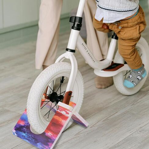 SHIDOW Wooden bike stand, Children bike display stand, Indoor Bike Stand, Bicycle floor bracket suitable for 10-12 inch Balanced bicycles, Children's bicycles (Wooden) in Saudi Arabia