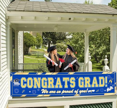 45 قطعة لافتة تخرج 2024، لافتة تهنئة التخرج مع بالونات التخرج، لافتة تخرج فئة 2024 ديكورات، ديكورات خارجية للتخرج، مستلزمات حفلات التخرج الجامعية، أحمر وأبيض وأزرق in Kuwait