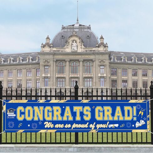 45 قطعة لافتة تخرج 2024، لافتة تهنئة التخرج مع بالونات التخرج، لافتة تخرج فئة 2024 ديكورات، ديكورات خارجية للتخرج، مستلزمات حفلات التخرج الجامعية، أحمر وأبيض وأزرق in Kuwait