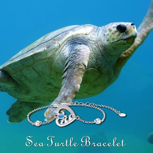 POPKIMI Sterling Silver Cute Animal Link Bracelet Wolf/Frog/Sea Turtle Bracelet for Women Girls Birthday Jewelry Gifts in Kuwait