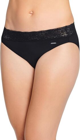 Jockey Women's Underwear No Panty Line Promise Tactel Lace Bikini, First Bloom Purple, 6 in Saudi Arabia