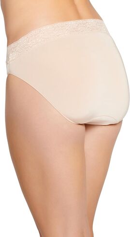 Jockey Women's Underwear No Panty Line Promise Tactel Lace Bikini, First Bloom Purple, 6 in Saudi Arabia