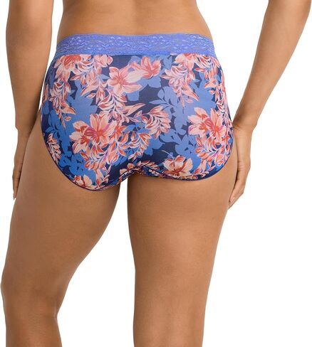 Jockey Women's Underwear No Panty Line Promise Tactel Lace Bikini, First Bloom Purple, 6 in Saudi Arabia