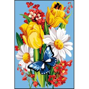 Needlepoint Canvas Gobelin Tapestry SEG Paris Virevolte 30 X 40 928.363