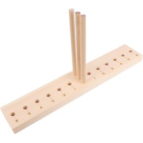 DOITOOL Creative Bow Maker Wooden Ribbon Tool for DIY Crafting Wreath Maker with Rods for Custom Bows for Party Decorations and