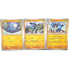 Lucario 114/198 - Scarlet & Violet - Pokemon Evolution 3 Card Lot