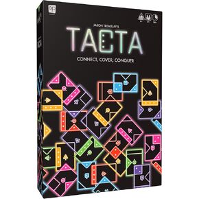 USAOPOLY TACTA Card Game, Fast-Paced Strategic Shape Matching Party Game for All Ages, Connect, Cover & Conquer to Win – Unique Gameplay for 2 or More Players, Ages 7+