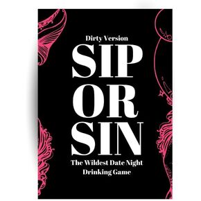 SIP أو Sin Drink Doin Game - لعبة الأزواج الفظيعة لقضاء ليلة تاريخ رومانسية ، والذكرى السنوية وهدية عيد الحب. 114 تجرؤ وأسئلة حار