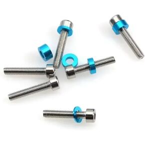 RC Car Accessories for Tamiya 53539 for Hsp for WLtoys for Hpi for TT02 XV02 24pcs M3 Screw Spacer Set 3mm Screws Flat Gasket Washer Spacer RC Car Parts Replacement