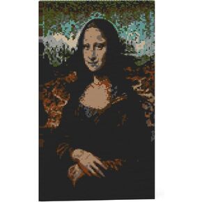 Jekca Mona Lisa Brick Painting 01s | الطلاء لبنات البناء البلاستيكية | سن 14+