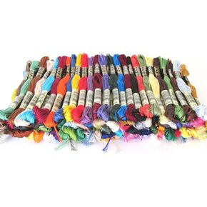 DMC Embroidery Floss Assortment 100 Colors. Genuine Made in France