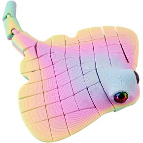 لعبة Manta Ray Fidget Toy ، لعبة ثلاثية الأبعاد ، ألعاب Sea Animal Toys - Mantaray Multicolor Pla Fish Sensory Fish Fish for Kids and Come ، ألعاب الطابعة ثلاثية الأبعاد للتخفيف