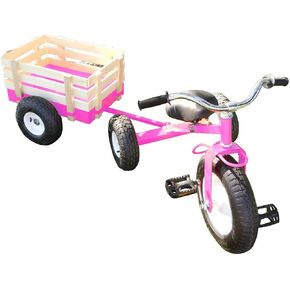 All Terrain Tricycle with Wagon (Pink), CART-042P