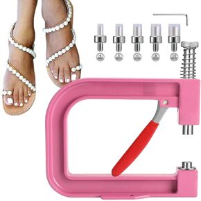 Beads Rivet Fixing Machine - Hand Press Manual Beading Machine,Jewelry Making Applicator Craft Handmade for Wedding Hat Embellishment Clothing Decoration Handbag
