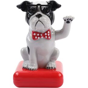 Solar Powered Swing Dog, Cute Welcoming Waving Dog Home Decor Animal Figurine Decoration Accessories for Home Decor Car Accessories