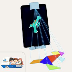 AR Tangrams Puzzle – iOS & Android Compatible, 1000+ Animated Shape & Color Puzzles, STEM Toys & Gifts, Tangrams for Kids Ages 4–8 and 8–12, Boys & Girls, Educational Learning Games