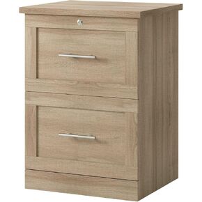 Realspace® 17"D Vertical 2-Drawer File Cabinet, Spring Oak