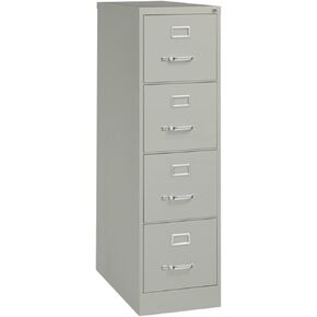 Pemberly Row 4 Drawer 26.5" Deep Letter File Cabinet in Black, Fully Assembled