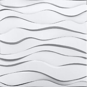 A La Maison Silks ZR-SWP-PW Zephyr Foam DIY ألواح جدران سلسة (CASE / 48 قدم مربع) ، أبيض