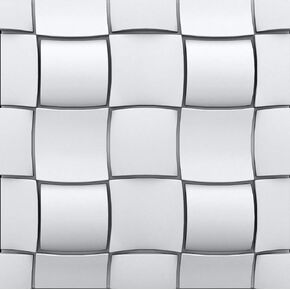 A La Maison سقوف RK-SWP-PW FOAM FOAM DIY ألواح الجدران غير الملحومة (CASE / 48 قدم مربع) ، أبيض