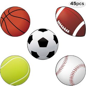 Blulu Sports Cetouts Decorations partyproom repostrame class calls outs outs with glue point dots for Sports تحت عنوان ديكور عيد ميلاد 5.9 × 5.9 في (45 جهاز كمبيوتر)