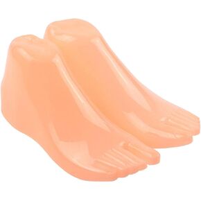 1 Pair Lifesize Mannequin Foot,Sandal Display Art Sketch for Ankle Shoes Socks Bracelet Model Display Stand, Women