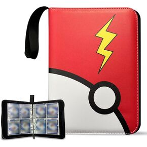Collectible Trading Card Albums,Card Binder 4-Pocket,400 Pockets Card Case Holderwith 50 Removable Sleeves for TCG, Sports Card.