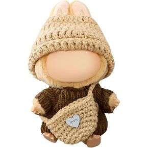 Doll Clothes for 17cm Dolls Outfit, Premium Outfit with Accessories, Stylish Clothes Set, No Doll (Pink)