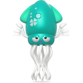 Electric Magic Dancing Octopus Toy, Crawling Baby Squid Toy, Infant Tummy Time Toys 3 4 5 6 7 Dancing Squid Toy with LED & Music Stress Relief Gift, Interactive Fun, Floor Games(Green)
