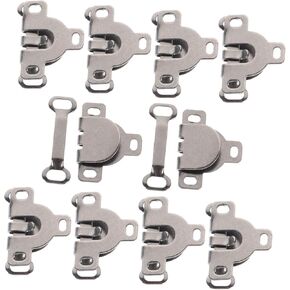 Gadpiparty 10Sets Hook and Eye Latch Fasteners for Pants Trousers and Clothing Accessories Durable Resistant for DIY Craft and Fashion Sewing
