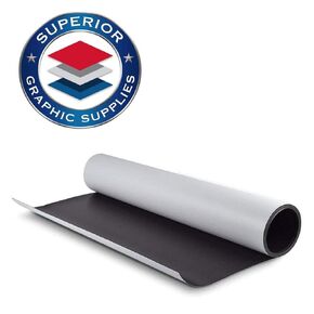 Superior Graphic Supplies Magnetic Sheet Roll – 24" x 30" Flexible Magnet Material, .020mil Thickness, Matte White Finish – Cuttable, Printable, Adhesive-Ready for Crafts, Signs and DIY Projects