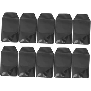 10Pcs PVC Pen Pocket Protectors Practical Trapezoid Design for Doctors and Nurses Leak and Scratch Resistant for Holding Pens and Stationery Black