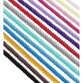 1/2 inch Gimp Trim, 13mm Gimp Braided Trim, Gimp Cord, DIY Braided Cord for Sewing Home Decoration Costume (Aqua Blue, 5 Yards)